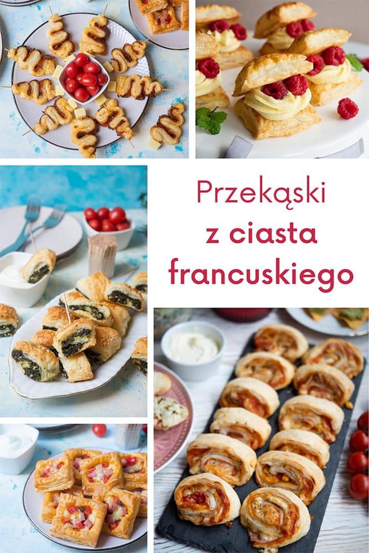Przekąski z ciasta francuskiego