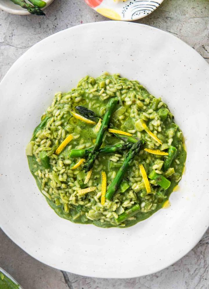 Wegetariańskie potrawy risotto