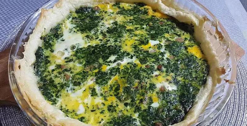 Ser feta w quiche