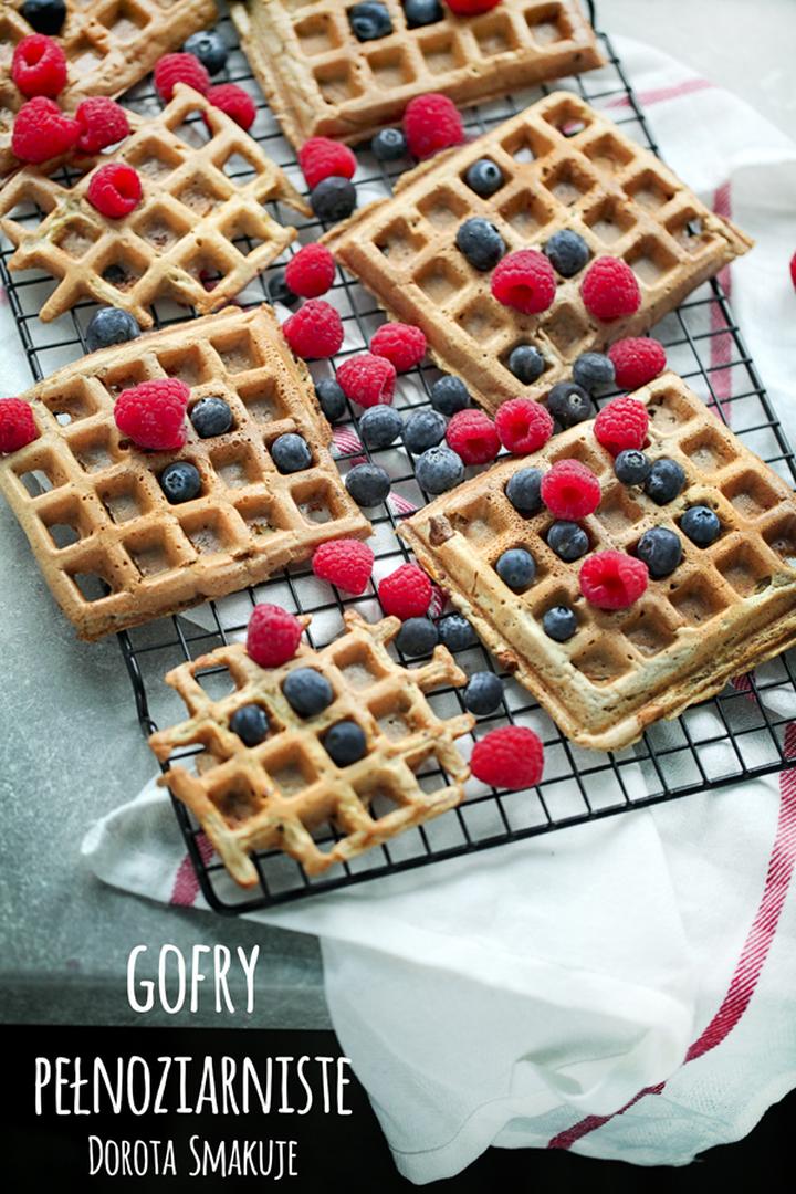 Zdrowe śniadanie gofry