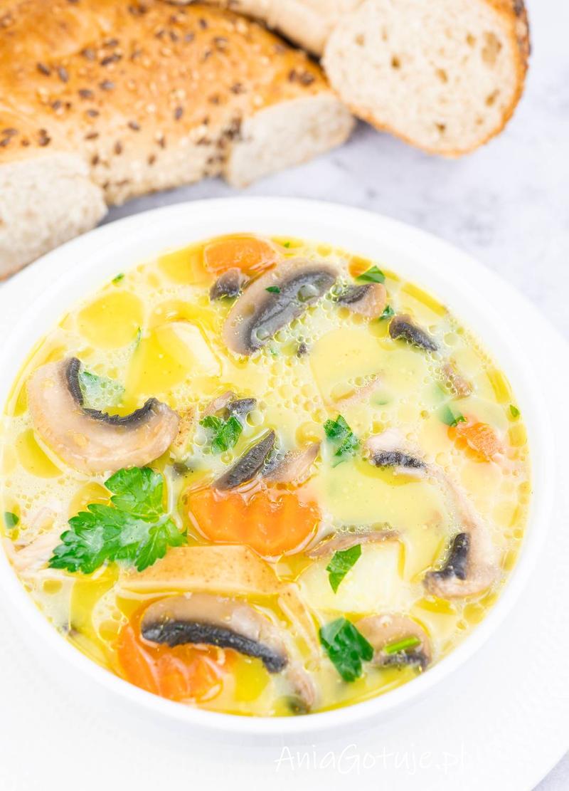 Zupa pieczarkowa na diecie